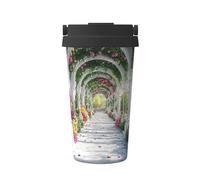 The Charming Garden is Real and Vivid Insulated Coffee Mug with Lid, Leak-Proof Stainless Steel Travel Tumbler