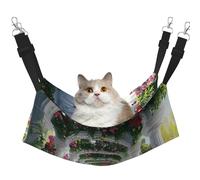 The Charming Garden Is Real And Vivid Printed Pet Hammock - Sleeping Hammock For Cats, Rabbits, Ferrets, Puppies, Small Animals