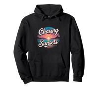 The Chasing Sunsets Summer Graphic Pullover Hoodie
