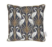 The Chateau 1 x NOUVEAU HERON Cushion Cover - 43 x 43cm - NAVY - No Insert