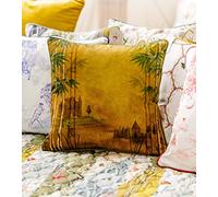 The Chateau By Angel Strawbridge BAMBOO FOLLY Cushion Cover - Ochre - 43 x 43cm