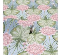 The Chateau By Angel Strawbridge - The Lily Garden Eau De Nil Wallpaper