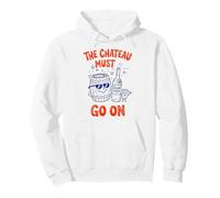 The Chateau Must Go On Funny Wine Barrel Cork Art Pullover Hoodie