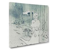 The Chatelaine by Henri de Toulouse Lautrec Canvas Print | Gallery Wrapped 30mm Frame Wall Art | 20x20 inches | Ready to Hang | Impressionist Picture | Living Room Bedroom Lounge Office