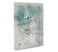 The Chatelaine By Henri De Toulouse-Lautrec Canvas Print | Gallery Wrapped 30mm Frame Wall Art | 30x20 inches | Ready to Hang | Impressionist Picture | Living Room Bedroom Lounge Office