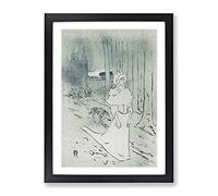 The Chatelaine By Henri De Toulouse Lautrec Classic Painting Framed Print | A3 Black Framed Wall Art | Ready to Hang | Classic Historical Picture | Living Room Bedroom Lounge Office