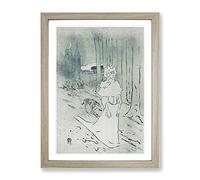 The Chatelaine By Henri De Toulouse Lautrec Classic Painting Framed Print | A3 Oak Framed Wall Art | Ready to Hang | Classic Historical Picture | Living Room Bedroom Lounge Office