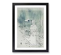 The Chatelaine by Henri De Toulouse-Lautrec Framed Print | A2 Black Framed Wall Art | Ready to Hang | Modern Nature Picture | Living Room Bedroom Lounge Office