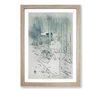 The Chatelaine by Henri De Toulouse-Lautrec Framed Print | A2 Oak Framed Wall Art | Ready to Hang | Modern Nature Picture | Living Room Bedroom Lounge Office