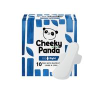 The Cheeky Panda 10 Pads with Bamboo Lining & Core Night