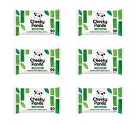 The Cheeky Panda Antibacterial Wipes | Bulk Pack of 6 x 90 Cheeky Surface Wipes (540 Total) | Perfect for Kitchen and Surface Cleaning