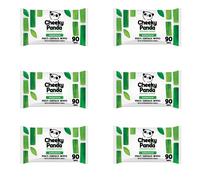The Cheeky Panda Antibacterial Wipes | Bulk Pack of 6 x 90 Cheeky Surface Wipes (540 Total) | Perfect for Kitchen and Surface Cleaning