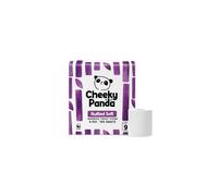 The Cheeky Panda Bamboo 4 Ply Quilted Toilet Roll - 9 Rolls Super Soft and Strong Plastic Free Packaging