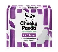 The Cheeky Panda Bamboo Core Pads with Wings - Heavy - Pack of 12