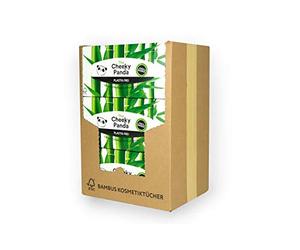 The Cheeky Panda - Bamboo Cosmetic tissues - 12 x 60 Sheets - 3-ply - Super Soft and Plastic-Free - Sustainable and Environmentally Friendly Tissue Box - FSC Certified - Ideal for Allergy sufferers