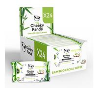 The Cheeky Panda Bamboo Facial Make Up Remover Wipes | Eco Friendly Face Wipes Eye Makeup Remover | Coconut Scented Face Wipes Multipack | 24 Packs of 25 (600 Face Wipes)