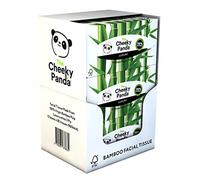 The Cheeky Panda Bamboo Facial Tissues Box Multipack | 12 Boxes (960 Tissues) | Soft, Strong and Sustainable Tissues (Packaging May Vary)