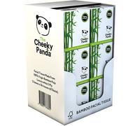 The Cheeky Panda - Bamboo Facial Tissues | Bulk Box of 12 Packs (56 Tissues per Pack, 672 Tissues Total) | Cube Box, 3 Ply, Hypoallergenic,