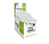 The Cheeky Panda Bamboo Hand Wipes | 12 Packs of 12 Travel Wipes | 100% Plastic Free and Biodegradable Wet Wipes (Packaging May Vary)