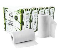 The Cheeky Panda Bamboo Kitchen Roll | 10 Kitchen Rolls - 1000 Super Strong Sheets | Naturally Strong and Absorbent Plastic Free Kitchen Paper Towels