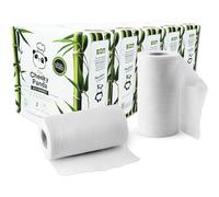 The Cheeky Panda Bamboo Kitchen Roll 10 Kitchen Rolls 1000 Super Strong Sheets Naturally Strong and Absorbent Plastic Free Kitchen Paper Towels