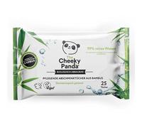 The Cheeky Panda - Bamboo make-up wipes - pack of 25 - unscented - dermatologically tested - biodegradable - FSC certified cleaning wipes for sensitive skin