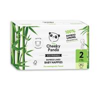 The Cheeky Panda Bamboo Nappies Size 2 | 44 Eco Nappies | Super Absorbent Hypoallergenic Baby Diapers (3-8kg)