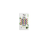 The Cheeky Panda Bamboo Paper Bubble Tea Straws | 100 Multicoloured Wide Drinking Straws | For Boba Tea, Milkshakes and Smoothies