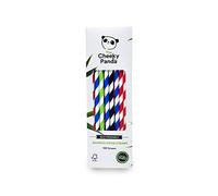 The Cheeky Panda Bamboo Multicoloured Paper Straws - 100 Straws