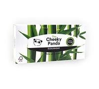The Cheeky Panda Bamboo Tissues | Box of 80 Tissues (3 Ply) | Rectangular Box, Hypoallergenic, Plastic-, Eco-Friendly, Super Soft, Strong & Durable