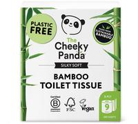 Cheeky Panda 100% Natural Bamboo Luxury Toilet Tissue 3PLY 200 Sheets 9 Rolls