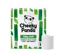 The Cheeky Panda Bamboo Toilet Paper - 9 Rolls of Toilet Paper | Plastic Free Packaging and Sustainable Toilet Tissue | 100% Compostable