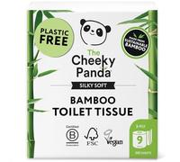 Cheeky Panda 100% Natural Bamboo Luxury Toilet Tissue 3PLY 200 Sheets 9 Rolls