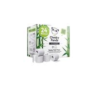 The Cheeky Panda Bamboo Toilet Rolls Bulk Buy ? 24 Rolls of 3 Ply Toilet Paper | Plastic Free Packaging and Sustainable Tissue Paper | White