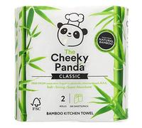 THE CHEEKY PANDA | Natural Bamboo Kitchen Towel | 3 x 2 Rolls (UK)
