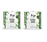 The Cheeky Panda | Natural Bamboo Toilet Tissue | 18 Pack 2 x 9 Rolls