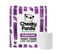The Cheeky Panda Quilted Soft Sustainable Bamboo Toilet Tissue 9Rolls