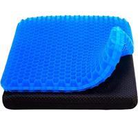 THE CHEESE CHEF New Gel Seat Cushion 42 * 36 * 6cm, Honeycomb Design Double Thick Gel Cushion with Relieving Back coccyx Pain Pressure, for Car Office Home Wheelchair&Chair