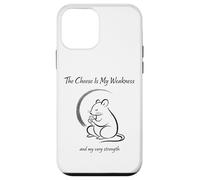 The Cheese Is My Weakness Funny Rat Lost in deep Thought Case for iPhone 12 mini