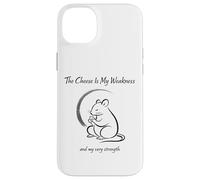 The Cheese Is My Weakness Funny Rat Lost in deep Thought Case for iPhone 14 Plus