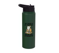 The Cheese is My Weakness Funny Rat Meme Vintage Rats Joke Stainless Steel Insulated Water Bottle