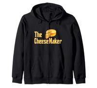 The Cheese Maker Cheese Lover Dairy Milk Goat Cheese Making Zip Hoodie