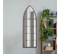 The Chelsea - Rustic Metal Arched Decorative Wall or Leaner Mirror 47" X 16" (120CM X 40CM)