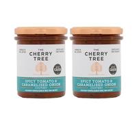 The Cherry Tree - Spicy Tomato & Caramelised Onion Chutney, 2 x 210g Jar Dual-Pack