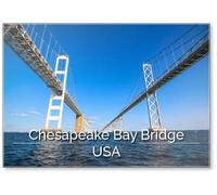 The Chesapeake Bay Bridge in Annapolis Is A Popular Landmark on The Chesapeake Bay, Fridge Magnet