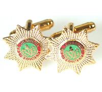 The Cheshire Regiment Deluxe UK made Classic Gold plated Veterans Cufflinks