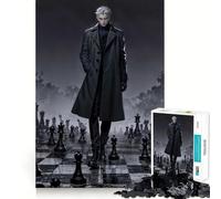 The Chess Master's Gambit Jigsaw Puzzles for Adults 1000 Pieces Brain Challenge Toy Quiet Fun Precise Cut Wall Art Decor (50x75cm)
