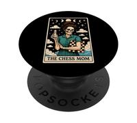 The Chess Mom Mama Chess Player Master Mother's Day Tarot PopSockets Adhesive PopGrip