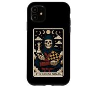 The Chess Ninja Chess Player Master Skeleton Tarot Card Case for iPhone 11