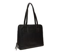 The Chesterfield Brand Flint Leather Shoulder Bag 37 cm Black, black, One size